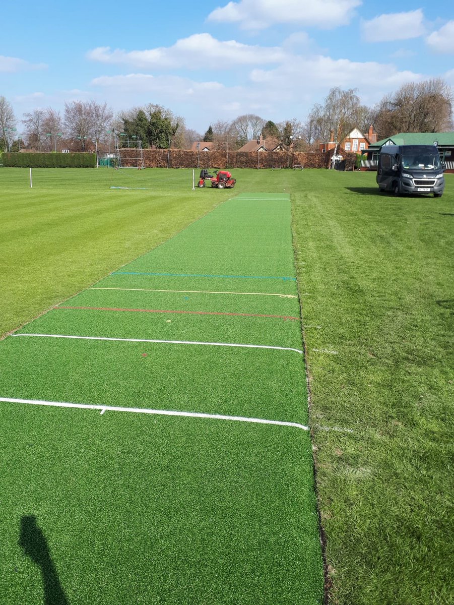 DurantSports_'s tweet photo. New non turf match pitch installed @wollatoncc #nonturf #cricket #weinstall https://t.co/mK00K3q0L3