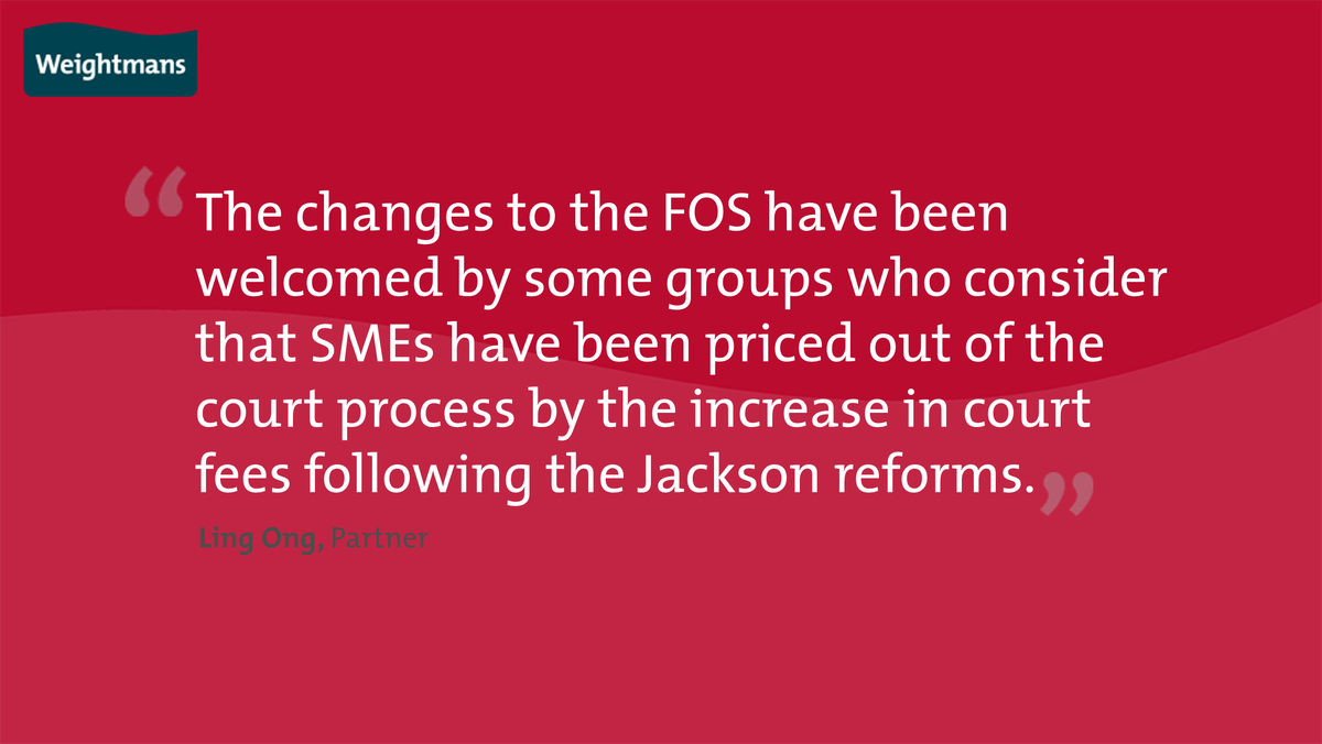 Weightmans's tweet image. Fair and reasonable? Read our guide to the changes to the Financial Ombudsman Scheme; bit.ly/2JZ4S93 #FinancialOmbudsman