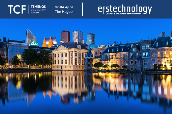 EFSTechnology's tweet photo. We're on our way to #thehague and we are all really looking forward to @Temenos  #TCF2019 this year. You can find us at stand 28, bright and early tomorrow morning. Zie je daar! https://t.co/RQLKxv3XC1