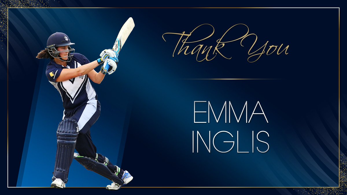 cricketvictoria's tweet photo. Thank you @emma_j_inglis for an amazing career with @VicStateCricket 👏 #CVStateAwards https://t.co/xjG1GiiUHG
