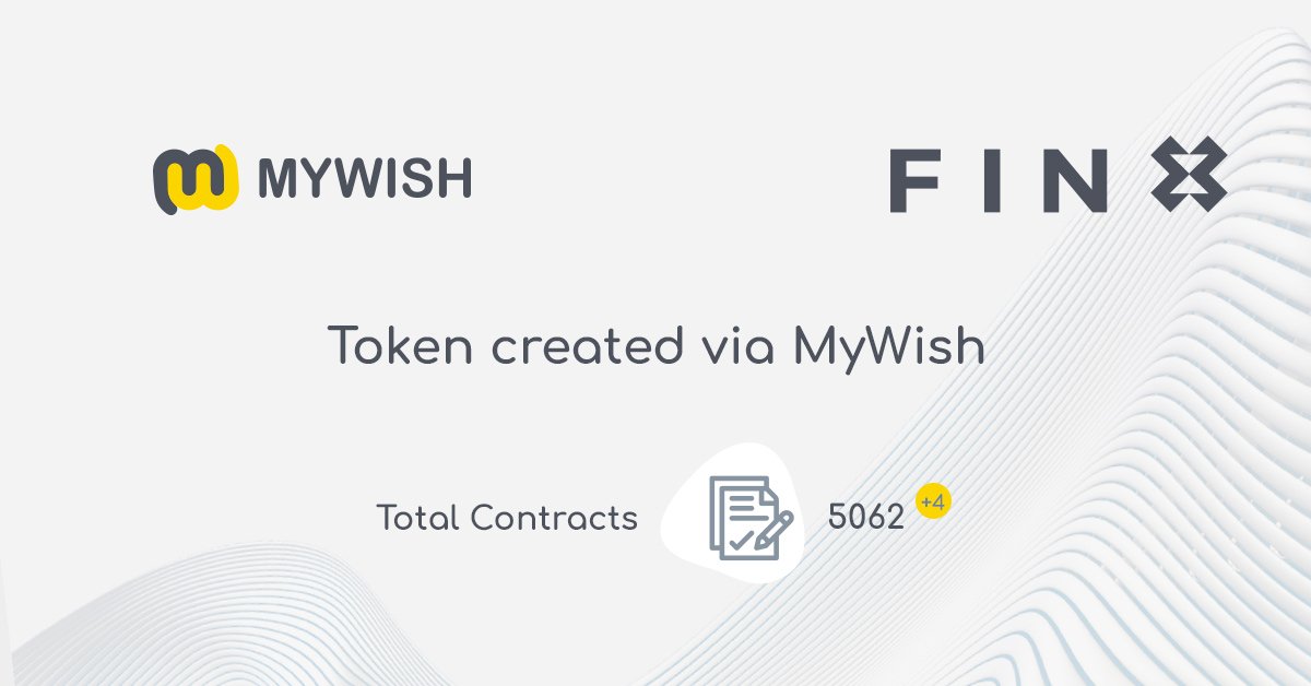 mywishplatform's tweet photo. 4 New token contracts!
Finx, an EOS wallet, and 3 more Tron-Based projects created their Token contract via MyWish.
https://t.co/63PdDUGwN4
#MyWish #TRONISH #EOS #WISH https://t.co/9AHxPyhowA