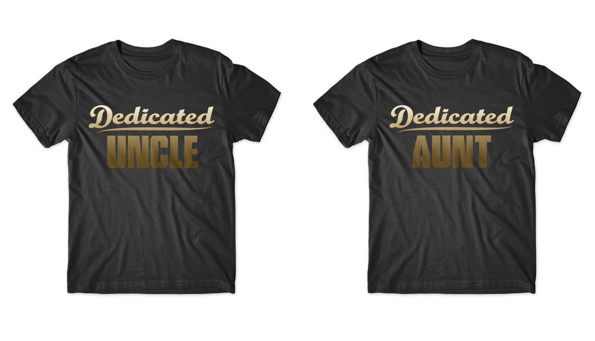 traychaney's tweet photo. BREAKING T-SHIRT NEWS! Are you a #DedicatedAUNT or #DedicatedUNCLE? If so hit me up ASAP ($25 Cash App Or PayPal) Let’s Get It! #dedication #aunt #uncle #Brand #Tshirt #Love #family #Niece #Nephew! Send sizes to ChaneyAtEmpire@Gmail.Com https://t.co/tBmwUpZDpB