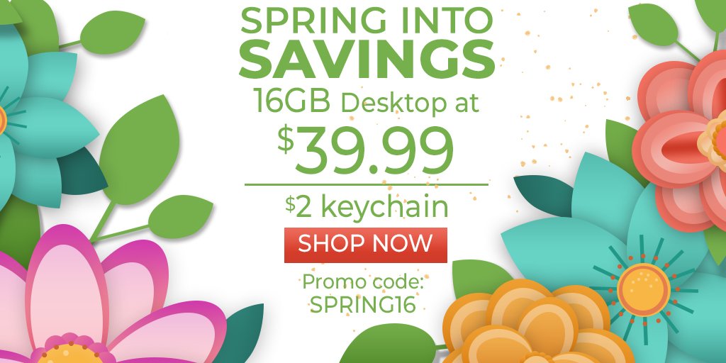 16GB Desktop ONLY $39.99!! 

DON'T MISS OUT ON THIS DEAL! 16GB Desktop (Mac / PC) is on sale for $39.99 (Originally $99.99). 
Use promo code SPRING16 in the discount box at checkout for your savings. And don't forget your $2.00 Keychain! 
picturekeeper.com/collections/co…