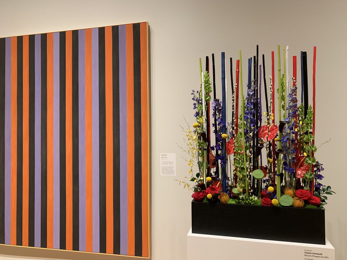 tomlian2's tweet photo. Crystal Bridges Museum-flower arrangements inspired by Modern Masters https://t.co/LqFYcBXKd1