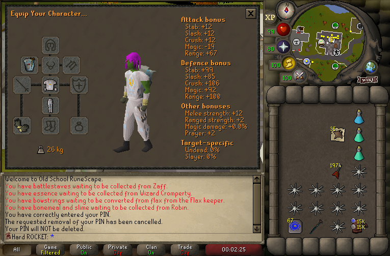 3 Twisted Bows, Anguish, Suffering, Blowpipe, Serp Helm, 30k scales, 120k Rune arrows gone. Thank you for leaving the HC status untouched. Time to rebuild boys!