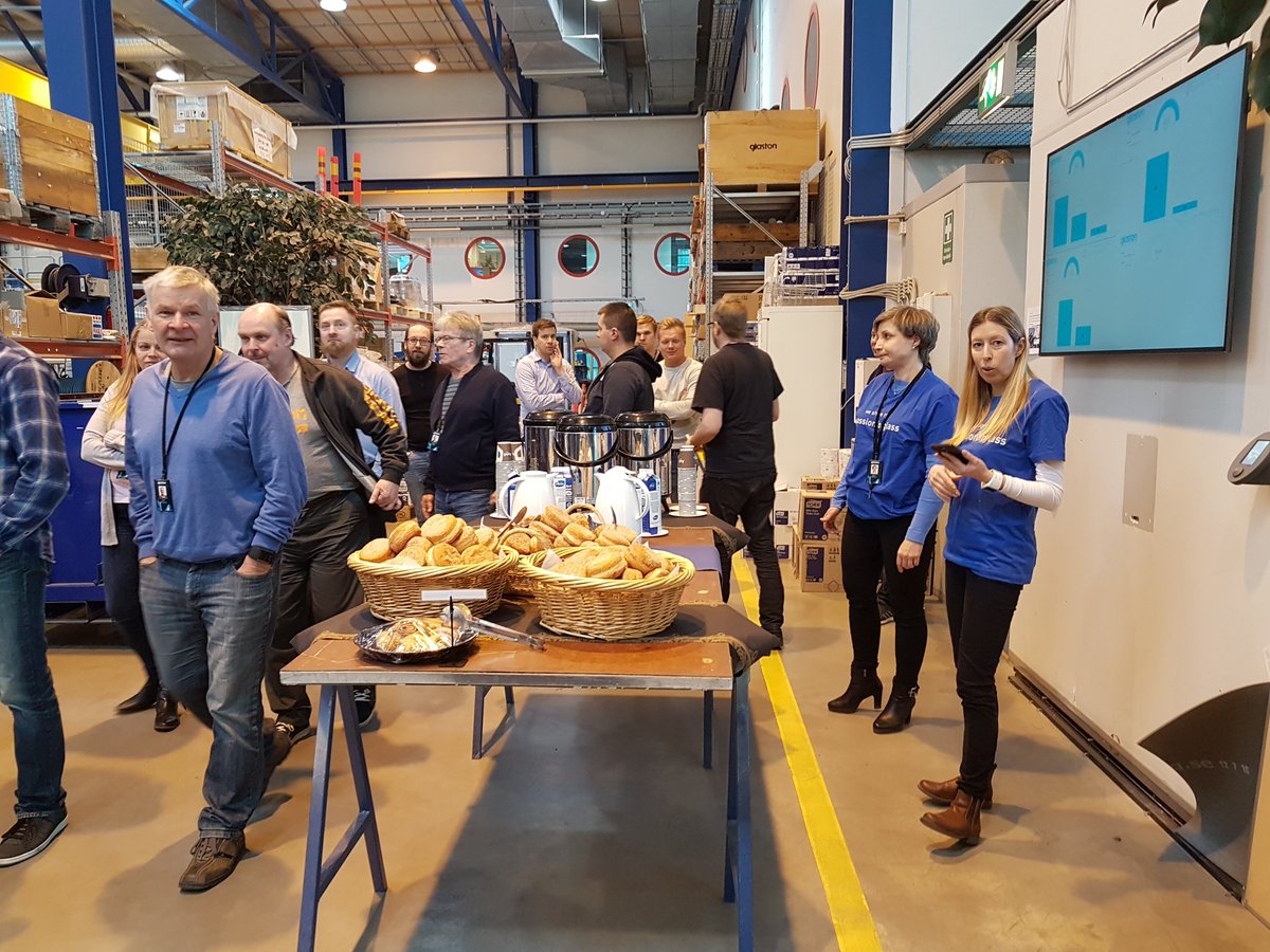 GlastonCorp's tweet photo. Today in Tampere celebrating the first day of common journey @GlastonCorp &amp; #Bystronicglass - we share the #passionforglass https://t.co/Cg1QlpxgBp