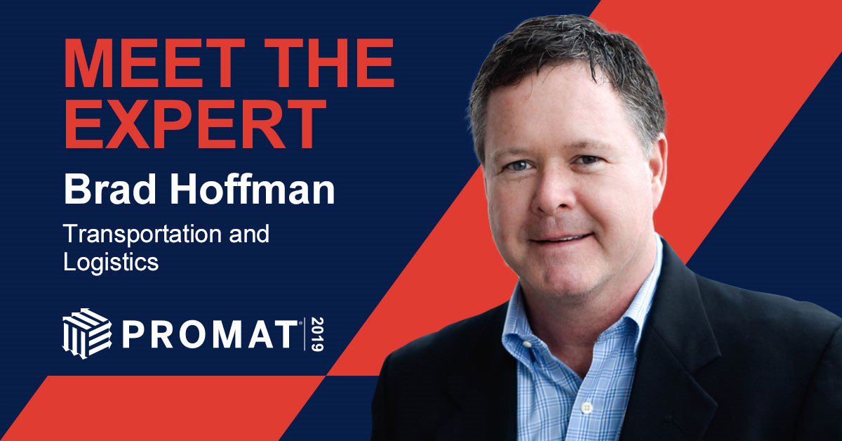ManhAssocNews's tweet image. Brad Hoffman, Sr. Director, Strategic Business Development, will be at #ProMatShow to talk with you about industry-leading #transportation practices that find necessary capacity, streamline processes, reduce cost, and ensure standards &amp;amp; safety. bit.ly/2019ProMat #ProMat19