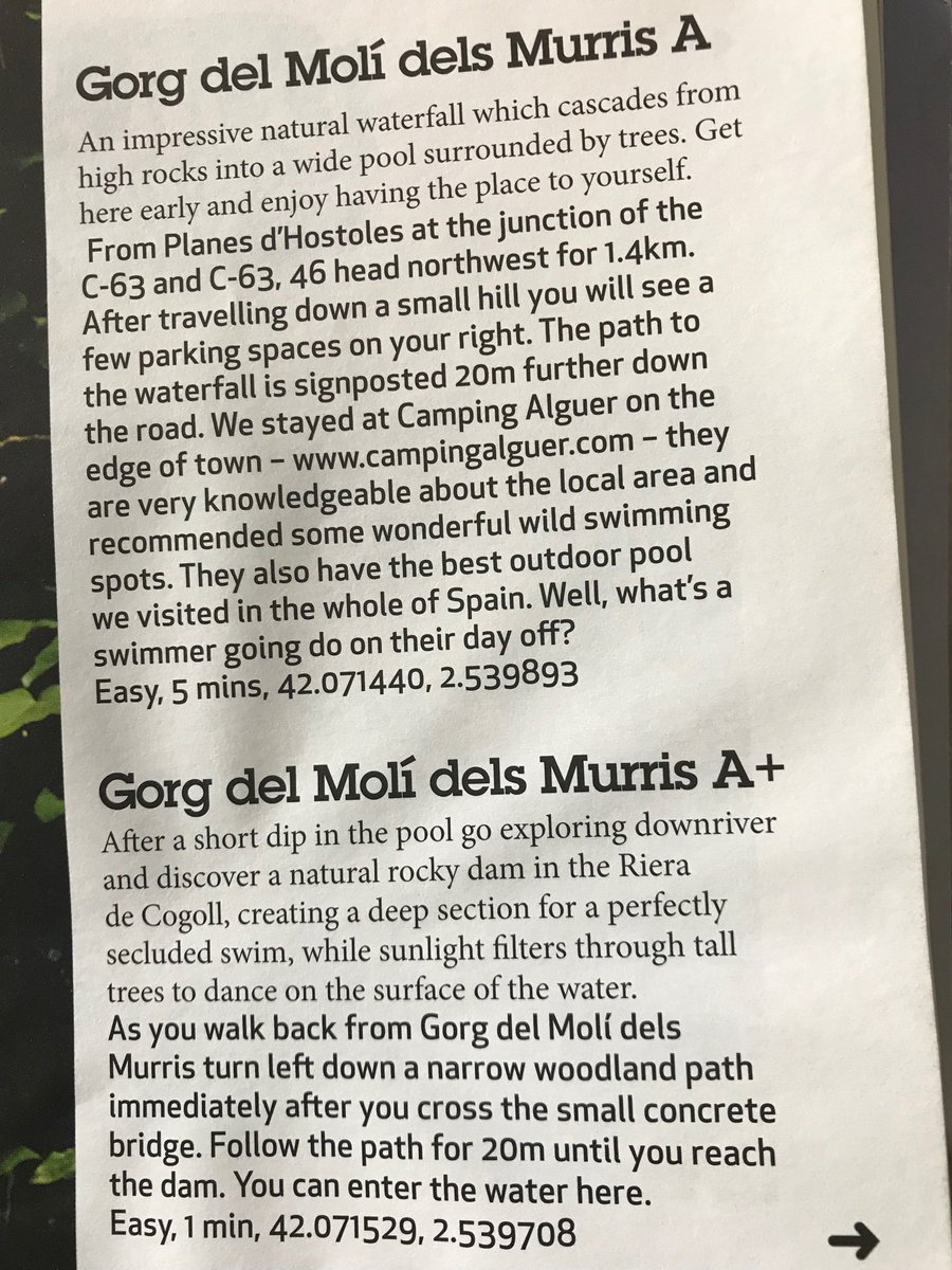 rowenanews's tweet photo. @CoolQuotz I can’t remember Alison’s twitter name but I just found a cool place for wild swimming in Catalonia on way to / from airport: Les planes d’hostoles
#PackYourTrunks https://t.co/pqxCS8OYbF