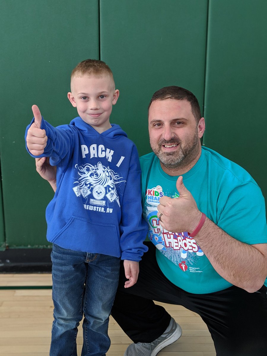 This year JFK raised $11,000 for the Kids Heart Challenge. Gunnar a kindergarten student in Mrs. Brower's raised $300. His reward was to pie Coach Buzzetto in the face. <a href="/brewsterschools/">Brewster Central School District</a>