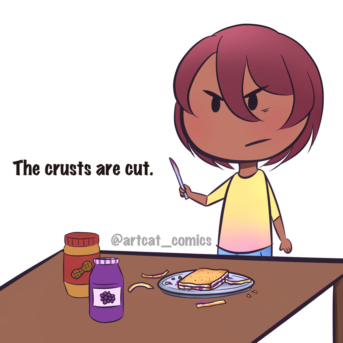 Sometimes Amy really exaggerates the everyday things. Poor sandwich 😂

What sort of things do you exaggerate? 🙀

#comic #funny #cartoons #god #jesus #christian #bible #funnycomic #artsy #christiananime #christiancartoons #christiancartoonist #cartoonsforkids