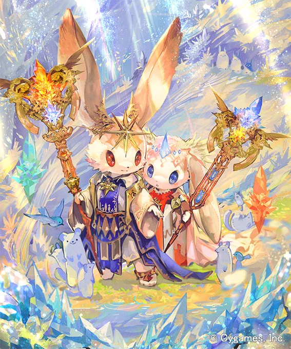 ちょっと前のアディショナル用に、楽園の聖獣も描きました!#シャドバ #シャドウバース 