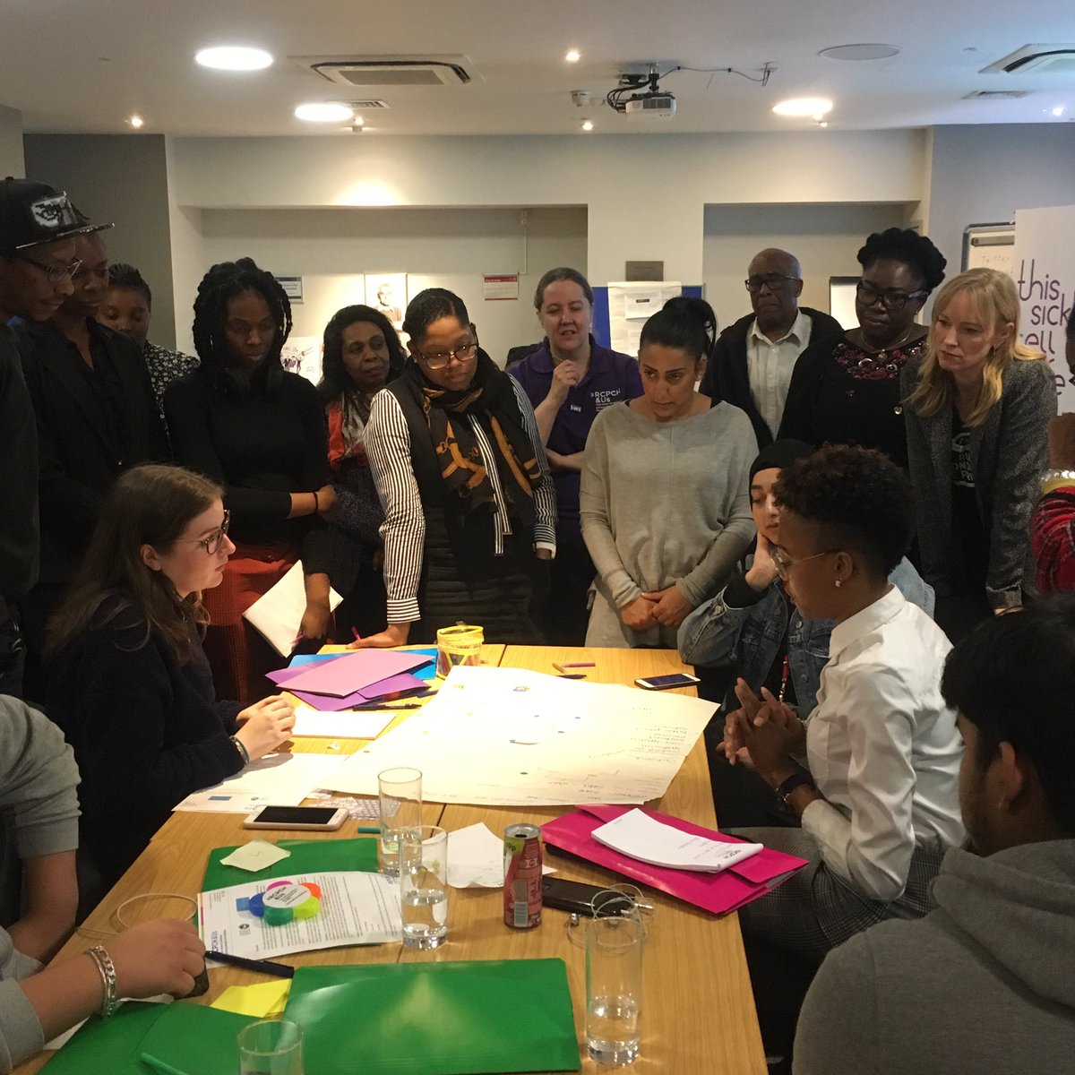ThisSCLife's tweet image. Workshopping ideas for #sicklecell care for young people in @NHS based on starting point research from ‘This Sickle Cell Life’ @LSHTM, courtesy of two groups of young people here today. Great input! #sicklelife #voicematters @RCPCH_and_Us @DEPTH_LSHTM #health #PPI #involvement