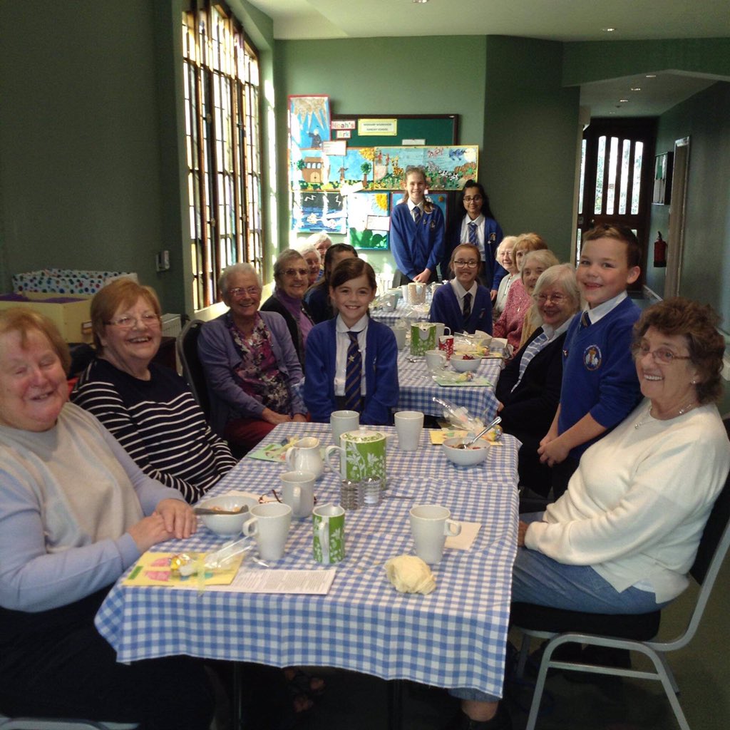 Team shine continuing their acts of kindness with Easter gifts for the lunch club members at St Matthew’s church