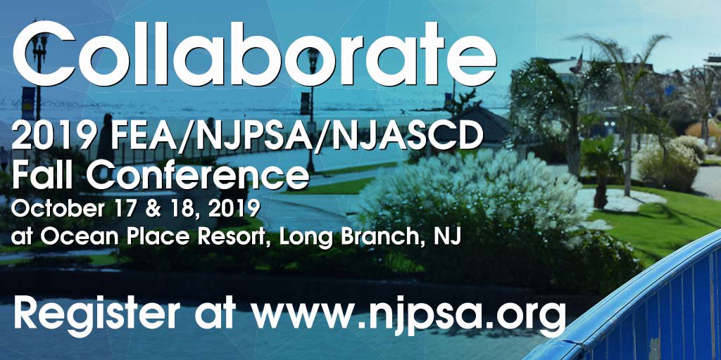 Attn NJPSA members: Fall conference registration is under way, but free hotel rooms are going fast. Keynote speakers Baruti Kafele and Andy Hargreaves, and 40+ workshop sessions at the Ocean Place Resort in Long Branch. Let's collaborate! ow.ly/Vsgn30oijAP