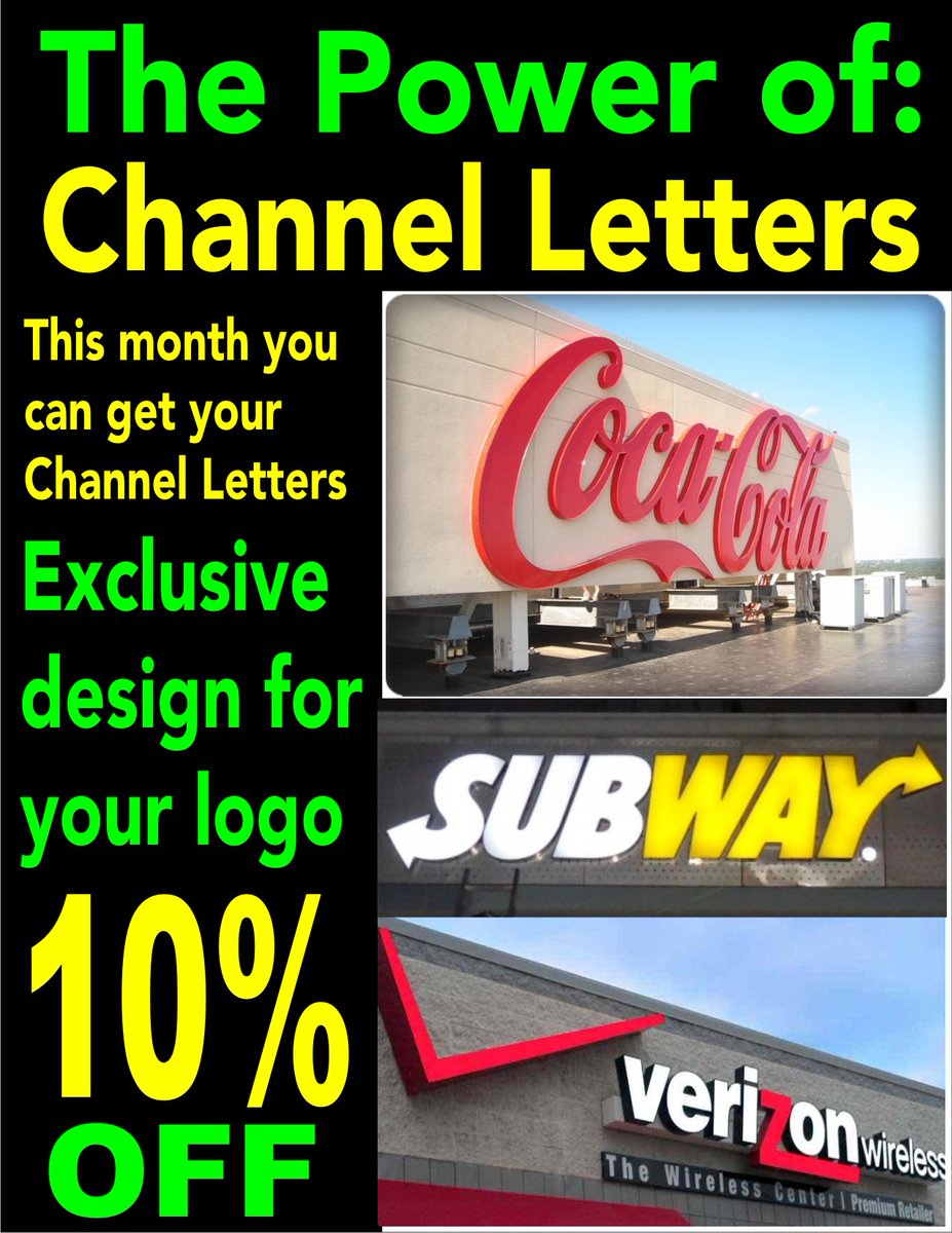 #ChannelLetters in #NorthCarolina we are the best option for you! check here our work and get you #AprilGift signsrevolution.com/channel-letter…