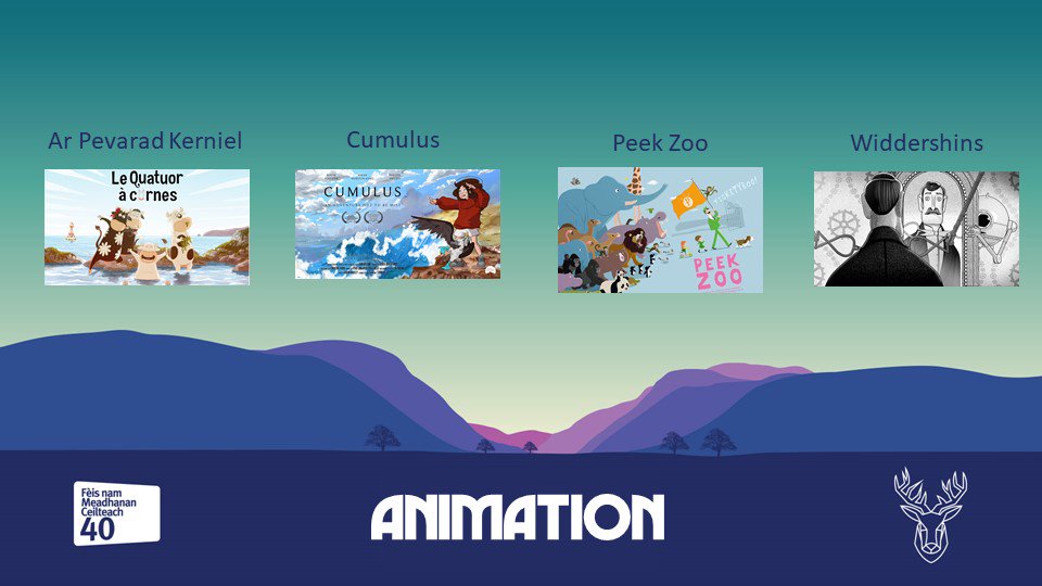 Celtic Media Festival (@celticmediafest) on Twitter photo ANIMATION NOMINEES:
Ar Pevarad Kerniel <a href="/VivementLundi/">Vivement Lundi</a> // Cumulus @IoanHolland // Peek Zoo <a href="/IglooBrian/">Brian Willis </a> // Widdershins @spbiggs
#animation #nominee #celticmedia #award ANIMATION NOMINEES:
Ar Pevarad Kerniel <a href="/VivementLundi/">Vivement Lundi</a> // Cumulus @IoanHolland // Peek Zoo <a href="/IglooBrian/">Brian Willis </a> // Widdershins @spbiggs
#animation #nominee #celticmedia #award