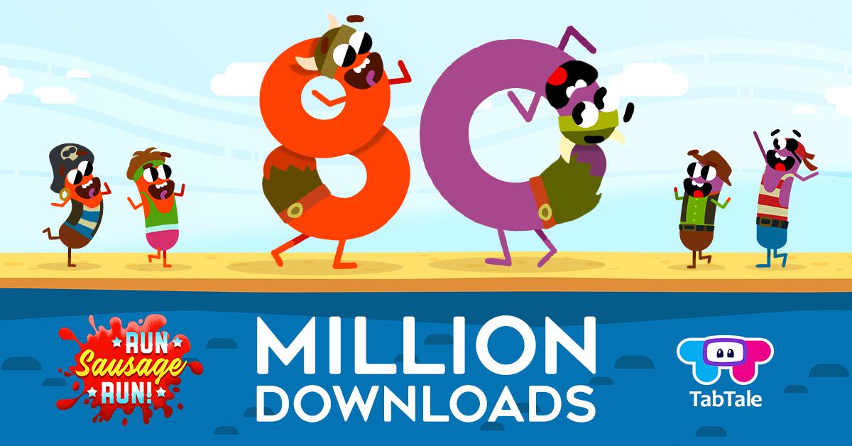 TabTale's tweet photo. 🌟🌟🌟It’s been an amazing RUN! Your fave running sausage has conquered the phones of 80 MILLION people :)🌟🌟🌟 THANKS, GUYS AND GIRLS <3 https://t.co/zaYEb2Vd1e
#tabtale #tabtalegames #gamer #80million #downloads #RunSausageRun #hypercasual https://t.co/Q6rnKJrw4q