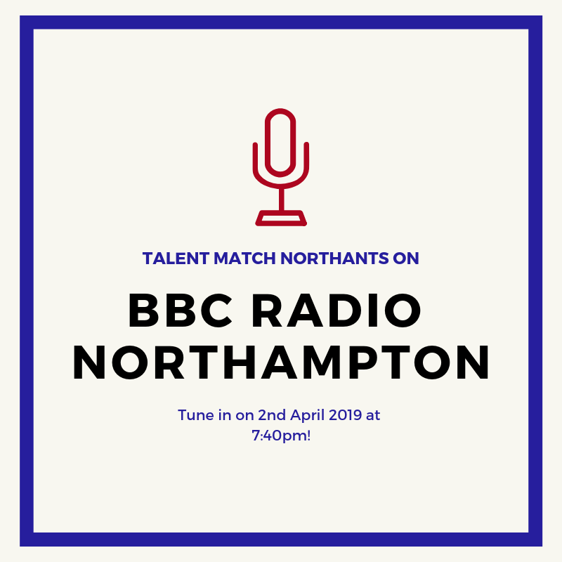 NorthantsTM's tweet photo. @BBCNorthampton have kindly invited us back one last time to talk about the success of Talent Match Northants and @EnableNotts's future plans.

Listen out for us tonight at 7:40pm! https://t.co/fNwRniwVqV