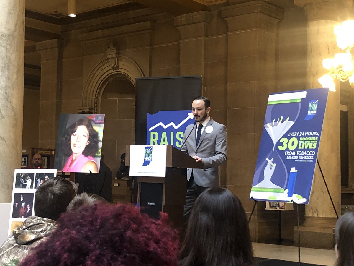 ACSCANIN's tweet photo. We must raise the cigarette tax to raise our health rankings and save lives!! #RaiseItForHealth #RoadTo50th @TobaccoFreeIN https://t.co/9sCVCDLx4A