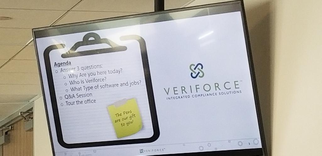 SpringCTE's tweet image. Spring High School students visiting Veriforce. #SpringIsdCTE