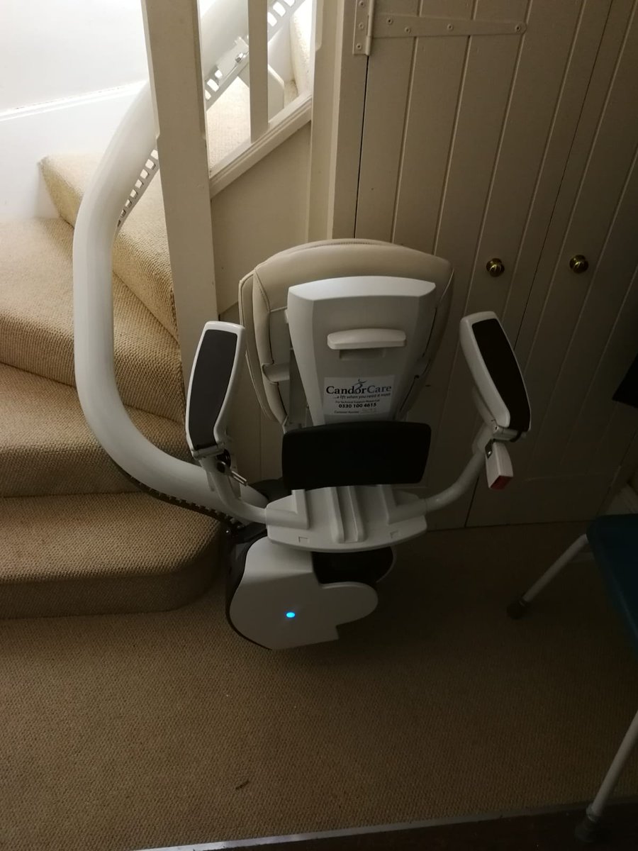 candorcare's tweet photo. Another installation of the award-winning @thyssenkrupp_en Thyssen Flow and another happy customer! #stairlifts #stairlift #thyssen #thyssenflow #mobility #stairliftinstallation #candorcare #ashby #coalville https://t.co/FZSGoeKELR
