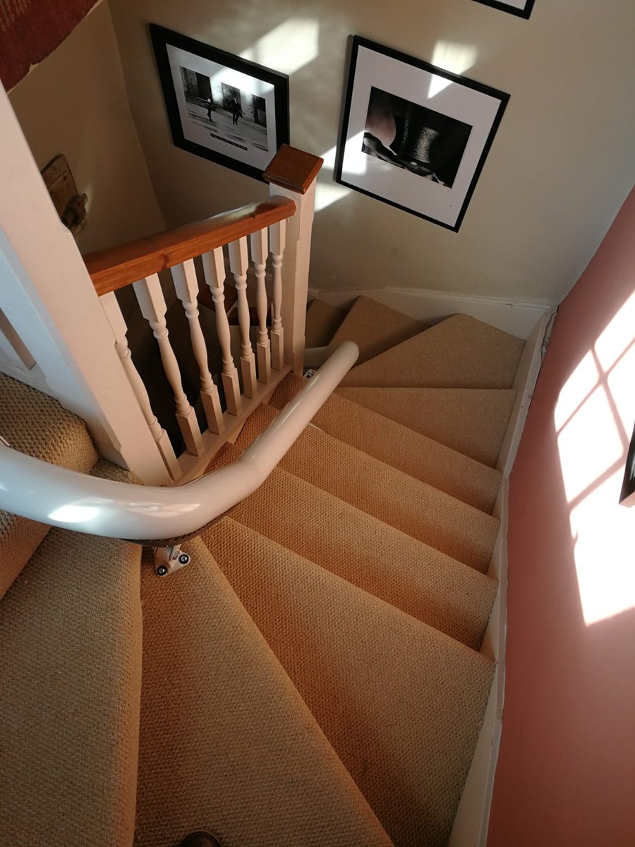 candorcare's tweet photo. Another installation of the award-winning @thyssenkrupp_en Thyssen Flow and another happy customer! #stairlifts #stairlift #thyssen #thyssenflow #mobility #stairliftinstallation #candorcare #ashby #coalville https://t.co/FZSGoeKELR
