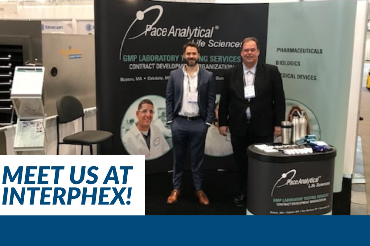 PaceLabs's tweet image. Our Pace experts are at the Interphex conference and ready to speak with you about your business. Stop by our booth and find out how we can help you succeed!

#interphex #paceanalytical