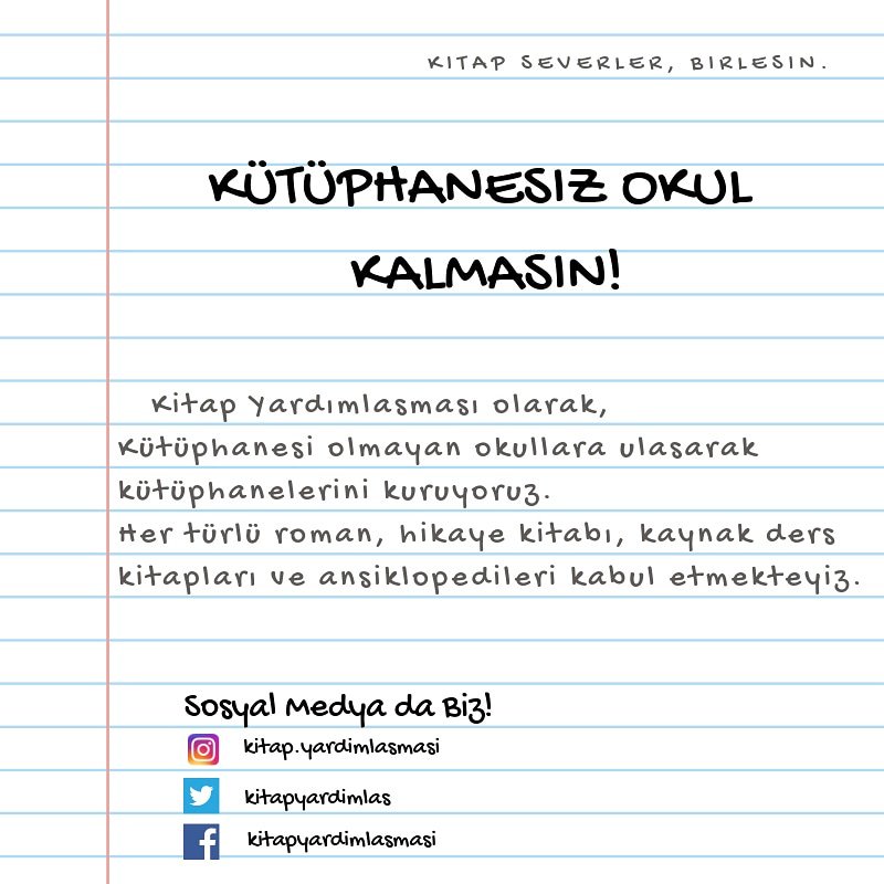 Kütüphanesiz Okul Kalmasın ! #kitap #okumavakti