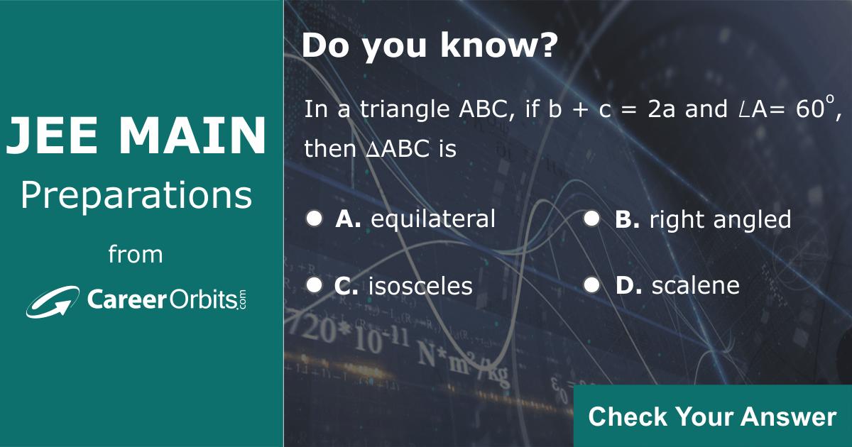 CareerOrbits's tweet photo. Test how prepared you are for #JEEMain! #Math

☑ Click on Image to check your answer.
☑ Clear doubts with detailed solution.
☑ Revise your concepts smartly.
☑ Learn to practice the right way.

#JEE #JEE2019 #JEEMain #IITJEE #IITQuestion #JEEMath 

https://t.co/EiUbuyQBBN https://t.co/uSiTag7f0h