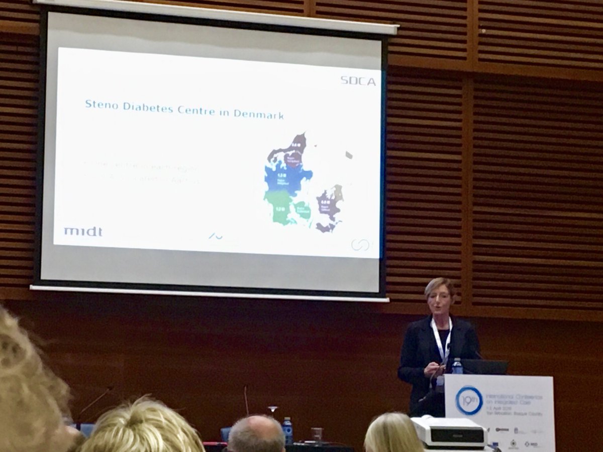 StenoAarhus's tweet photo. Et sammenhængende sundhedsvæsen - hvordan? Vi er på #IntegratedCare-konference i San Sebastian og bidrager med erfaringer og perspektiver på tværsektorielt samarbejde og sammenhængende behandling ifbm forebyggelse og behandling af #diabetes-komplikationer #ICIC19 #Stenodk https://t.co/OqI0K7SOIO
