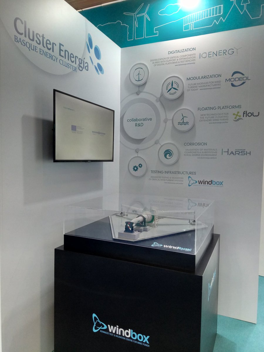 Cluster_Energia's tweet photo. Digitalization, modularization, floating platforms and corrosion are some of the topics in which basque companies are currently working. Find out more at the Basque Energy Cluster stand #windeurope2019 #ioenergy #modeol #flow #harsh @WindEurope @WindEuropeEvent https://t.co/xlQ8HloVfr