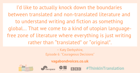 VagabondVoices's tweet photo. What if there were no "translated" literature and it was all just literature? How would that change the literary landscape? Would it change how you read books? Listen here: https://t.co/zbfqWWXk6x
#TranslationTuesday #TuesdayThoughts #Translation #ThinkInTranslation https://t.co/gZh6cJc3VO