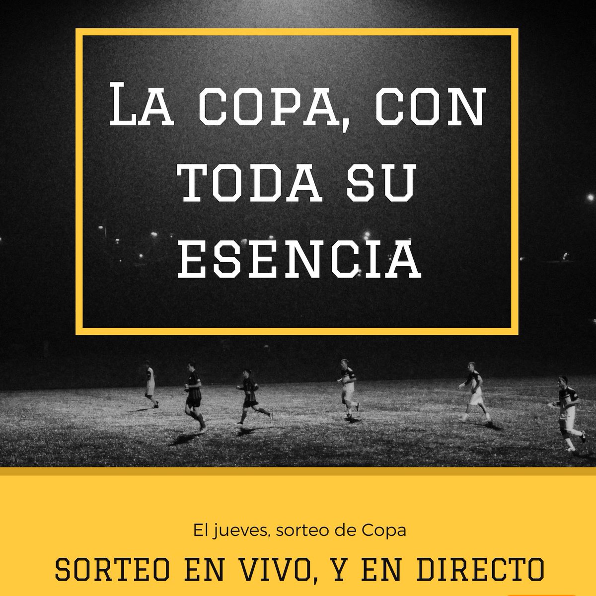 Este jueves, acude a la cita con el sorteo de Copa. Vive en directo los cruces del torneo. Síguelo en streaming por nuestro canal de Youtube, Aprofut7.