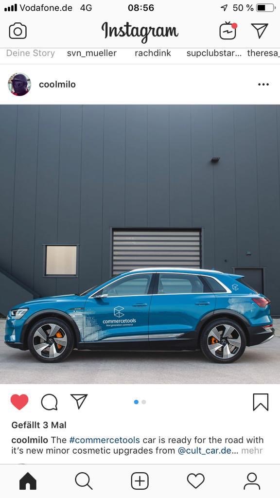 arudl's tweet photo. First trip with our new #etron to #Cologne for the @ECCKoeln #eccforum 3 stops planned. Stay tuned for more info on #carcommerce https://t.co/3AxIDBOdgI