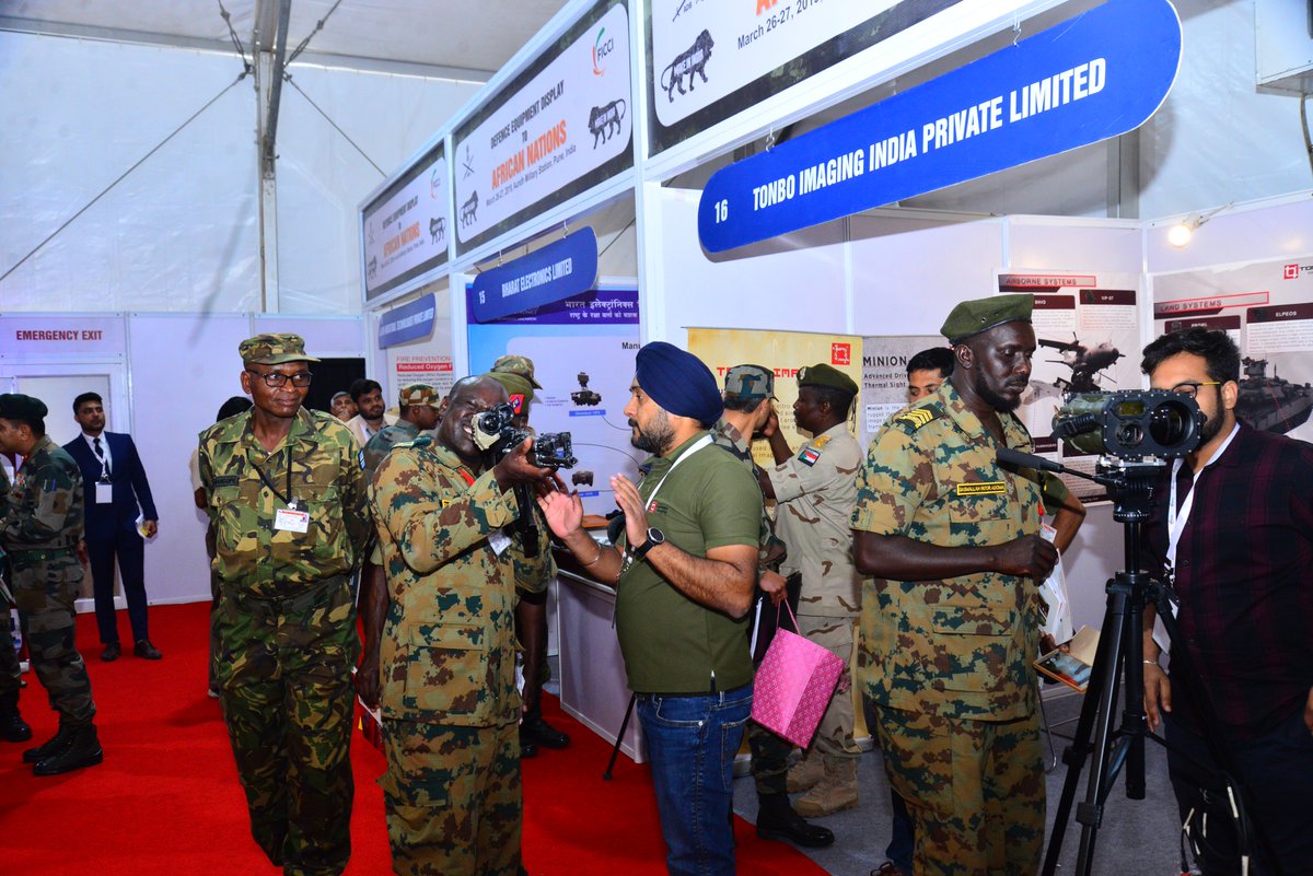 TonboImaging's tweet photo. We were recently at the #AFINDEX2019 in #Pune exhibiting to senior military officials from 18 African nations and the Indian Army. #MakeinIndia #MakeinIndia4Defence https://t.co/REnrLpenXj