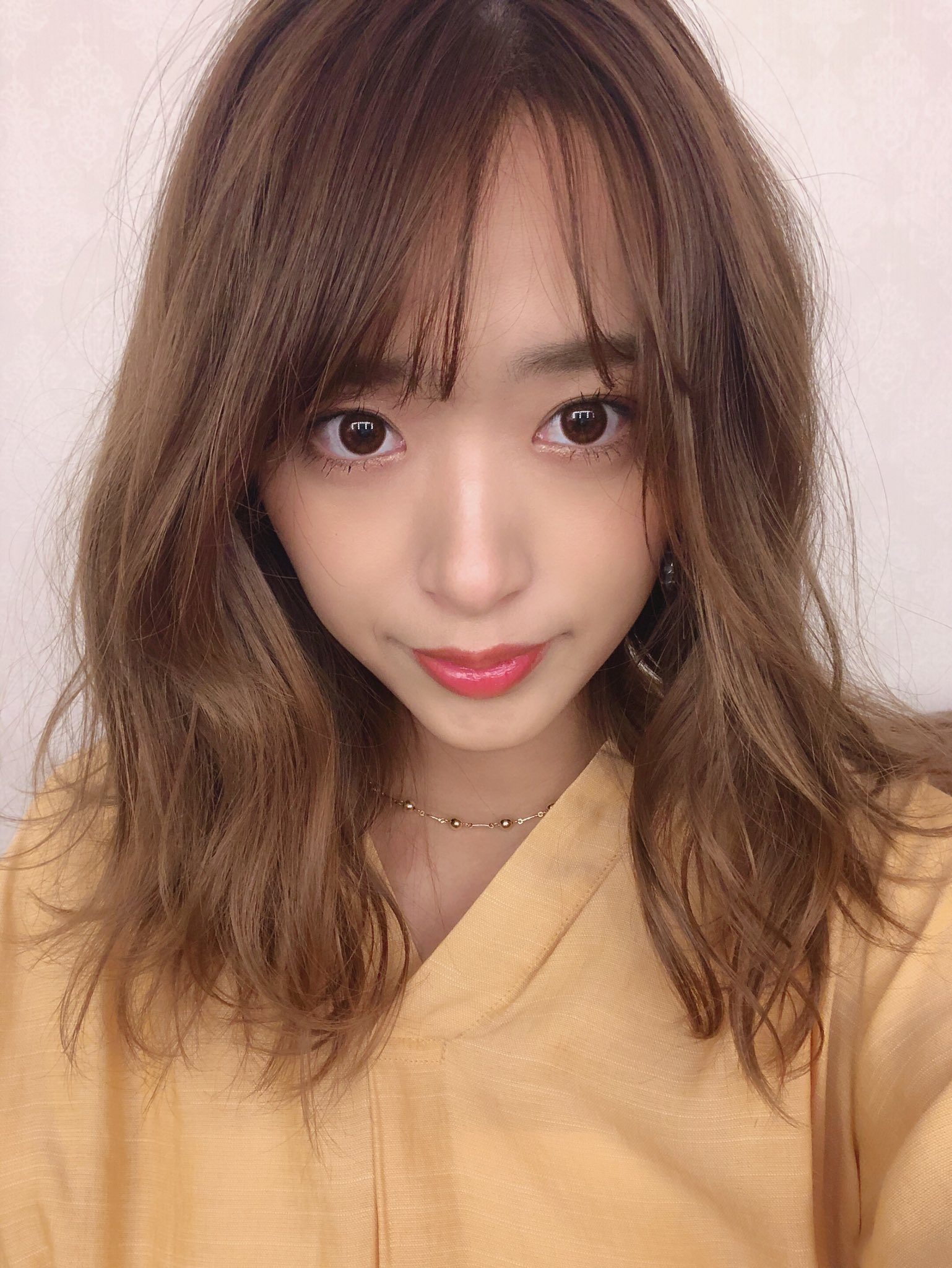 近藤千尋 今日は珍しくダウンスタイル お花見したい なぁ