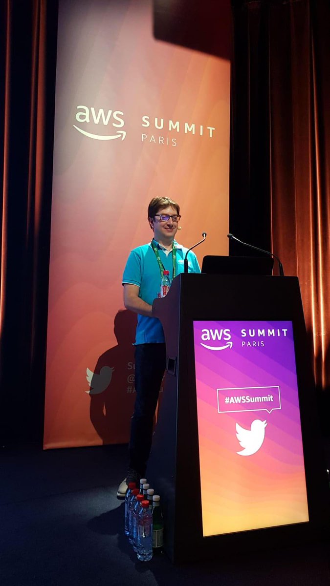 Beamap's tweet photo. C'est parti pour "Les bonnes pratiques d'architecture du cloud AWS" avec Rémus Vlasie, senior manager @Beamap – @SopraSteria_fr 
Niveau 100
Palais des Congrès 
#awssummit https://t.co/UaMqSkn1zo
