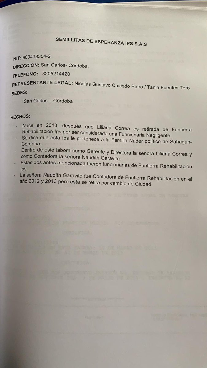 CristyRinconHar's tweet photo. @cordoba_al_dia @TANIAMOA @CGR_Colombia @fcarrilloflorez @FiscaliaCol @MonteriaRadio38 @nbarguilf @Rubychagui @concejomonteria @meridiano_co @jperezdelgado @Edopadillah @pipecordoba @PGN_COL @fabioaminsaleme @AsambleaDeCor @saenzcmarta @DarioEnriqueDa1 @FLIP_org @JorgeBurgosU104 @CordobaSalud @diegopanzenu @noragarciab @NidiaSerrano @JoseRLarrarteG @RembertoTapia @CARLOSDGE @wmanzur @raldanao @GobCordobaUnida @jorlinraveles @PachoMartinez71 @JhonyBesaile @RioNoticiasCo @Cafenoticias03 @NoticiasUno @laotracara_co @mariathaddad @jomanzur1 @ArturoMercadoP1 @RAMONTERIA @VozDelPuebloCo_ LO PROMETIDO ES DEUDA SEGUIMOS CON EL #CARTELDELSINDTOMEDEDOWN LAS IPS SEMILLAS D ESPERANZA IPS S.A.S Y SEMILLAS D AMOR IPS S.A.S EXTRAÑO Q LA EXGERENTE #ALBAPOSADA D LA @CGR_Colombia NO ABRIERA PROCESO A ESTAS IPS Q SE ROBARON LA PLATA D LOS NIÑOS CON DISCAPACIDAD MAÑANA OTRA... https://t.co/eWUgTIEDC5