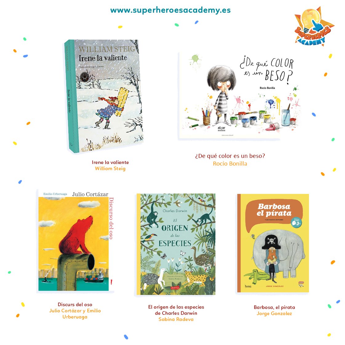 AppSuperheroes's tweet photo. Hoy es el Día del libro infantil y queremos dejaros los mejores libros para niños y niñas en el último artículo del Blog 👦👧 ¿Lo celebramos como se merece y empezamos un capítulo? 📖 https://t.co/UfVQroi8A5  #SuperheroesAcademy #AprenderEsDivertido #AppKids #AppEducativa https://t.co/1PegXazMFt