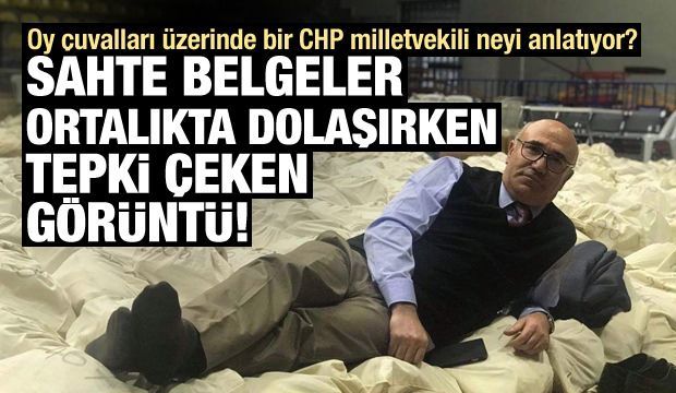 Oy çuvalları üzerinde bir CHP milletvekili neyi anlatıyor? bit.ly/2YG1hQk