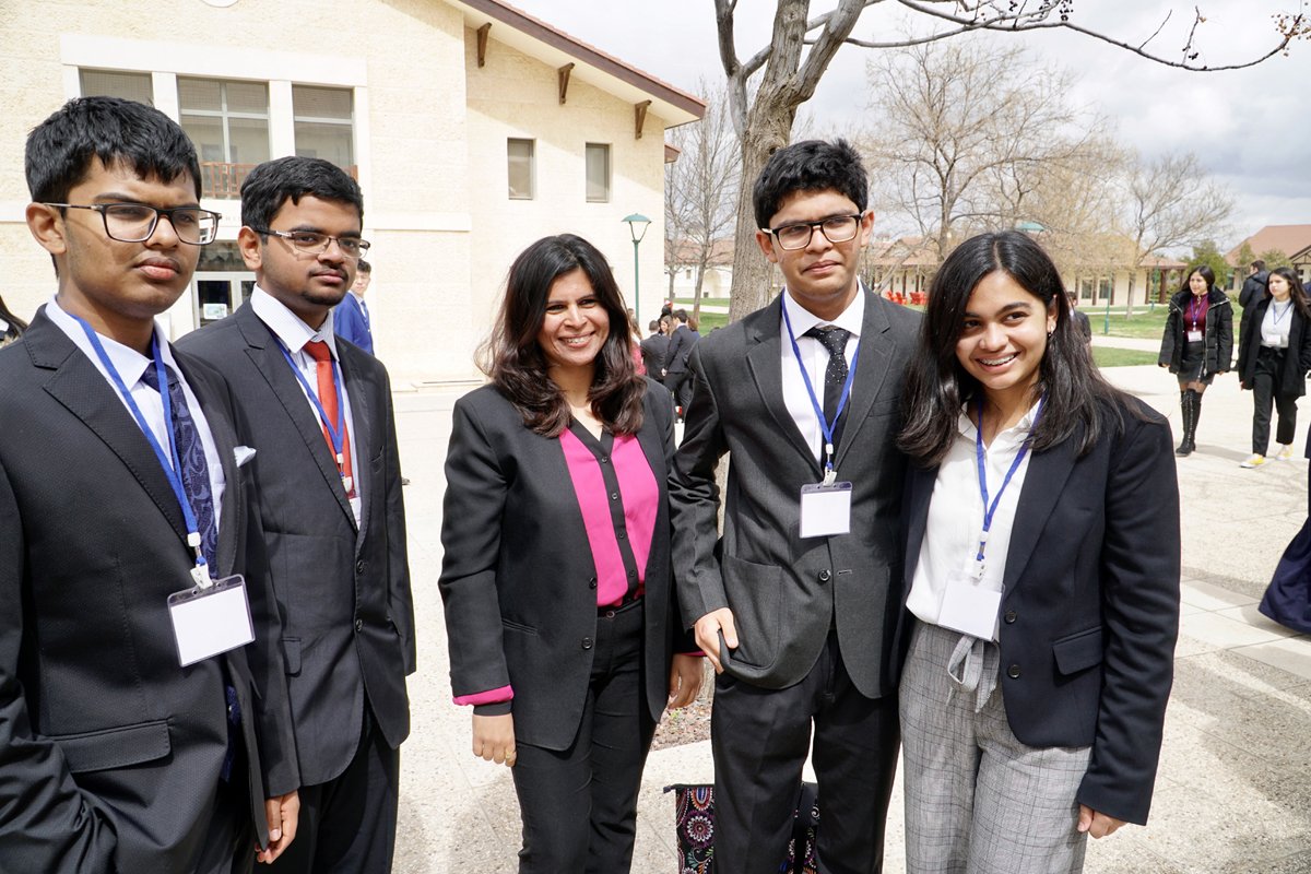 TSVSBhopal's tweet photo. Our students took part in KAMUN, held at King’s Academy Jordan from 11-18 Mar'19. Main conference was for 3 days where delegates from diff. countries participated &amp; debated on world issues &amp; were divided into various committees: ECOFIN, SC, DC, GENERAL ASSEMBLY etc.
#KAMUN #tsvs https://t.co/fT5GPIahPE