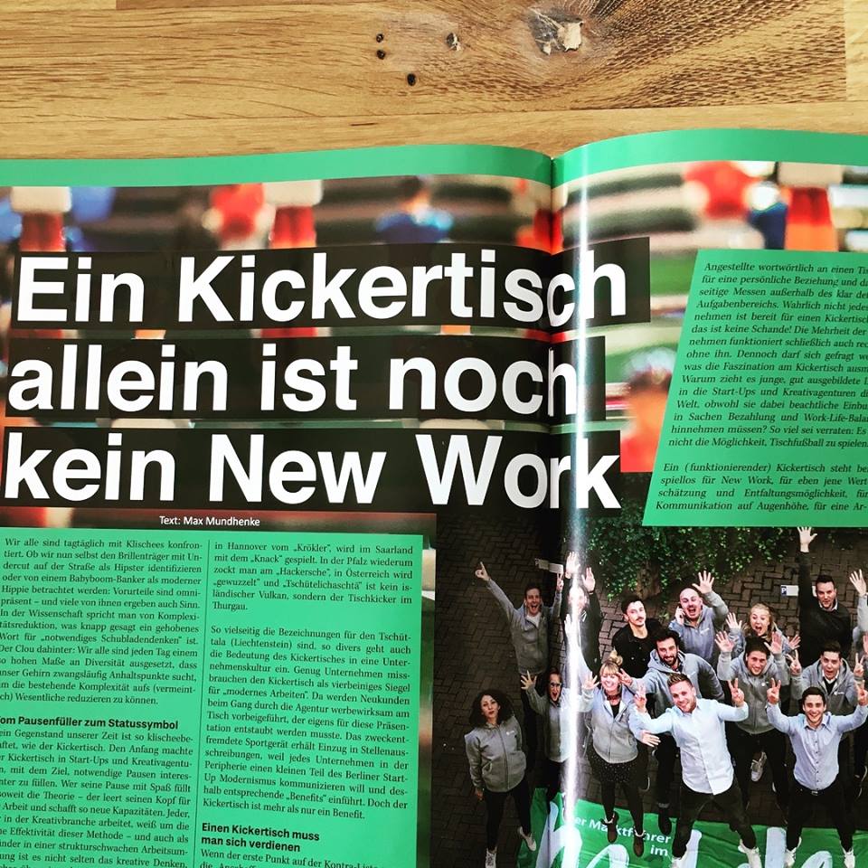 startup_valley's tweet image. Ein Kickertisch allein ist noch kein New Work Gastbeitrag von Max Mundhenke in der aktuellen Print Ausgabe #startupvalley #truffls #kickertisch #newwork #hipster #startup #startups #generationy #work