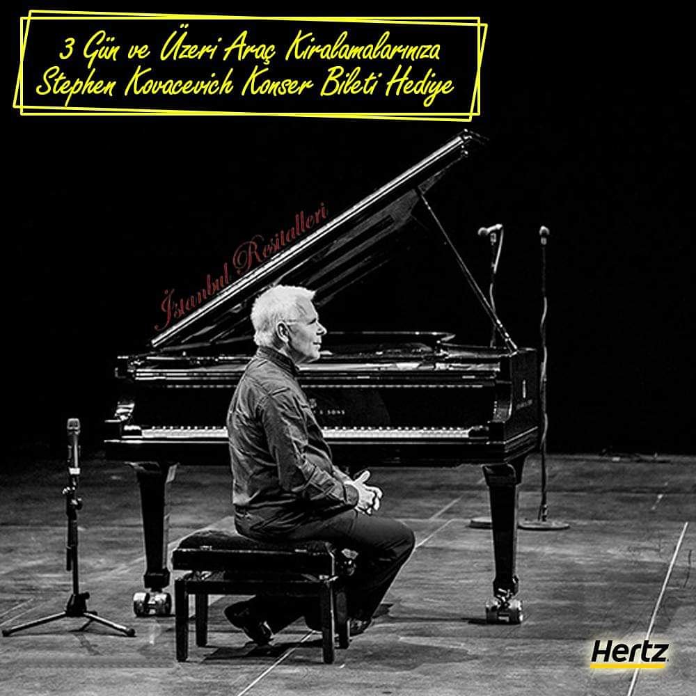 3 Gün ve Üzeri Araç Kiralayın Hediye Konser Bileti Kazanın!
#hertzturkiye #hertz #araçkiralama #araç #rentacar #car #stephenkovacevich #kovacevich #istanbulrecitals
#piano #pianist #pianoconcert #concert #concerttickets #classicmusic

Hemen Kirala > bit.ly/Hediye_Konser_…