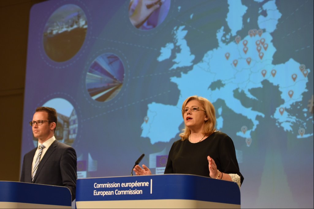 CorinaCretuEU's tweet photo. EU #Cohesion Policy invests €4 billion of EU funds in 25 Major Projects in 10 MS: #Bulgaria, #Czechia, #Germany, #Greece, #Hungary, #Italy, #Malta, #Poland, #Portugal &amp; #Romania. These projects are examples of how the EU is working to improve everyday life for our citizens. https://t.co/Vy1UsywuzK