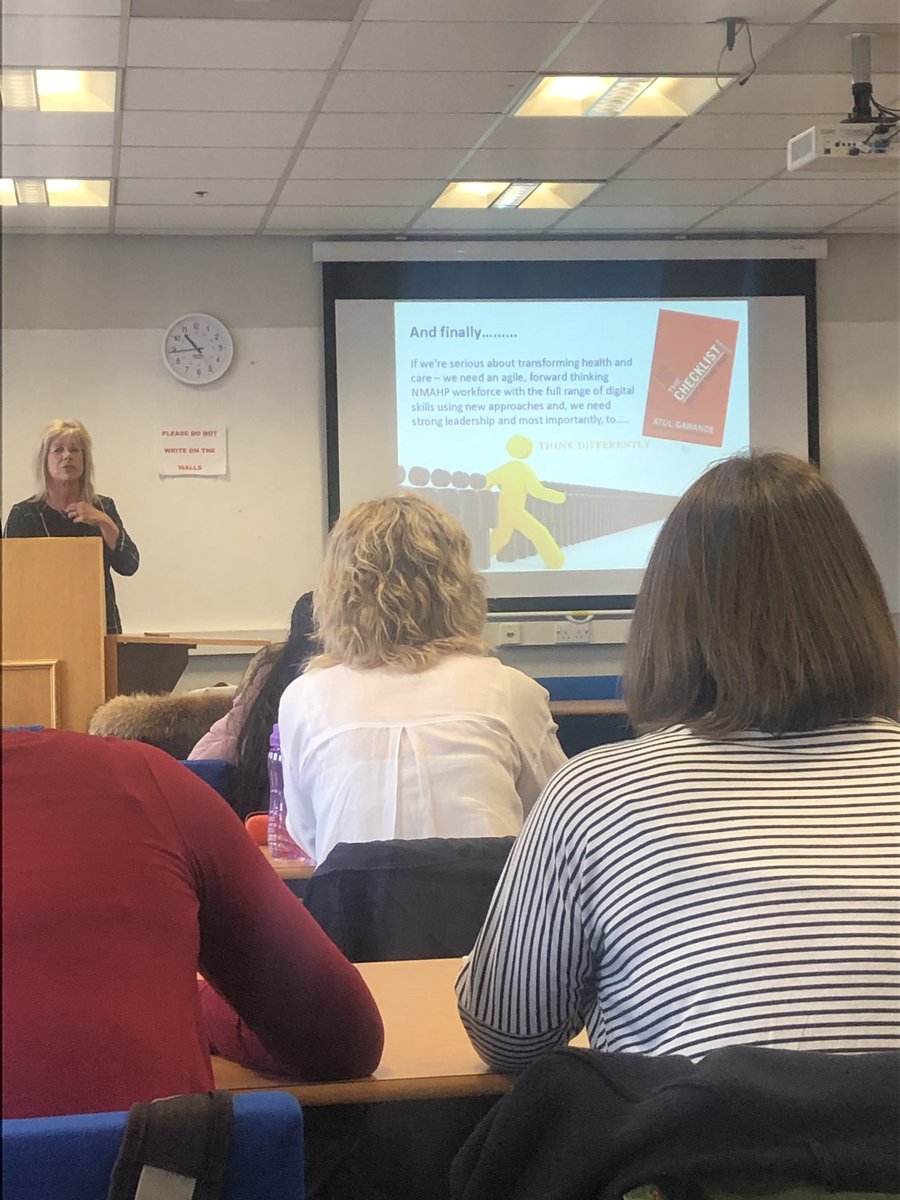 @lesleyahpd great session this morning on digital practice from Dr Lesley Holdsworth. Digital improvements to enhance patient care #digital @SuzanneMcG86 #advancedleadership @GCUNursing
