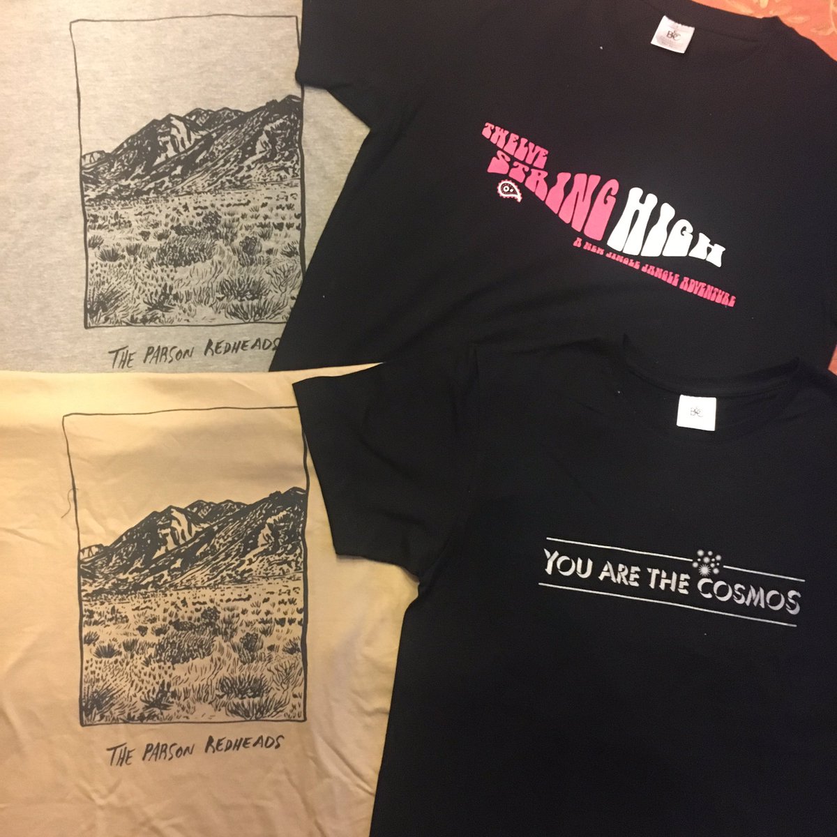 YATCosmos's tweet photo. Small run of t-shirts! https://t.co/OqbS3qtFRZ #tshirts #twelvestringhigh #theparsonredheads #youarethecosmos #tshirtstore #tshirtslovers #tshirtshop #tshirtdesign #tshirtprint #tshirtonline #tshirtcollection https://t.co/hXaMNOt0Yr