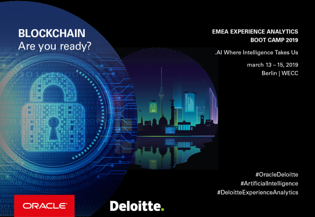 MrCloudPM's tweet photo. Blockchain are you ready? #OracleDeloitte #DeloitteExperienceAnalytics #ArtificialIntelligence @oracleemeaps @DeloitteDE @fjtorres https://t.co/nWXaF3gsqq https://t.co/AciBlD9lHq