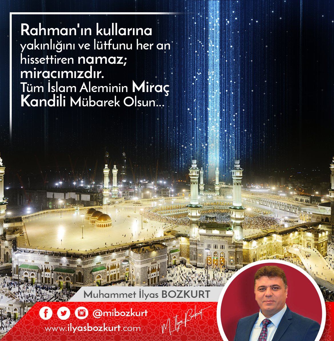 ilyasbozkurt_tr's tweet photo. Rahman'ın kullarına yakınlığını ve lütfunu her an hissettiren miracımız; namaz...
Tüm İslam Aleminin Miraç Kandili Mübarek Olsun... https://t.co/mEnWqO0DYM