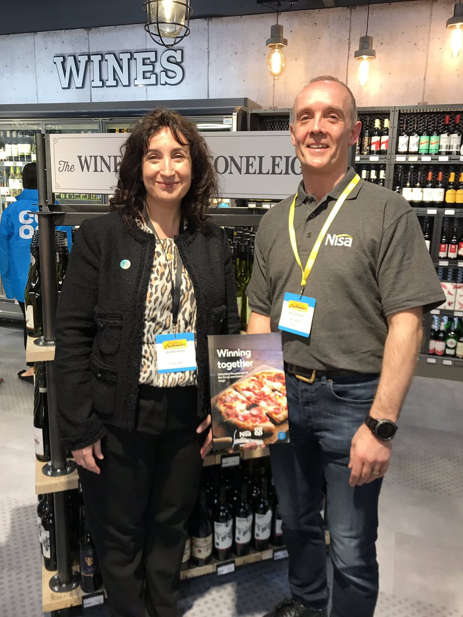 Lovely to have <a href="/JoWhitfield_/">Jo</a> here today at #NisaExpo. Thanks for showing her round <a href="/McnJohn/">John M</a>. Lots of great things to see here! <a href="/coopuk/">Co-op</a>