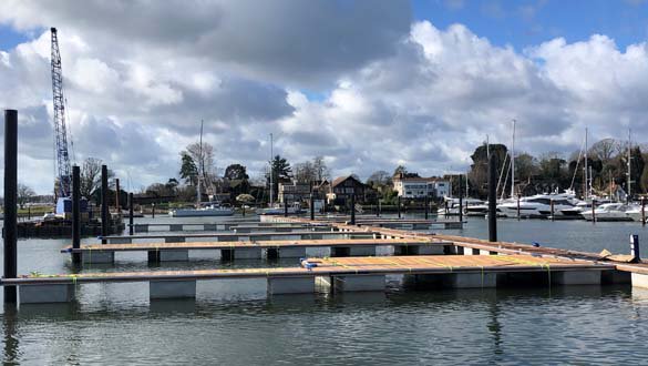 Swanwick’s floating marina regeneration is nearing its phase one completion. Read more about the works here: bit.ly/2OFhq3M